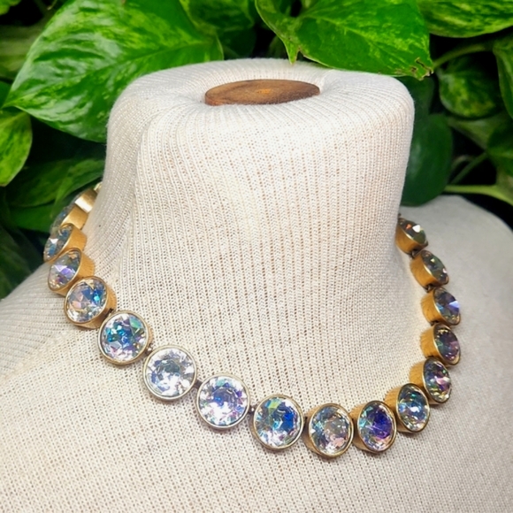 J. Crew Brulee Iridescent Infinity Necklace (#2) - Picture 6 of 8